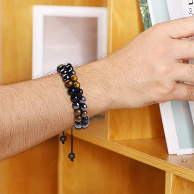 Gelang penyembuhan tali berlapis ganda yang disesuaikan buatan tangan