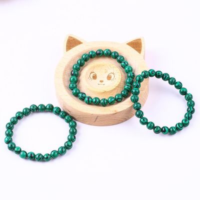 Elastis Alam Hijau Malachite Anti Kecemasan Healing Manik Gelang