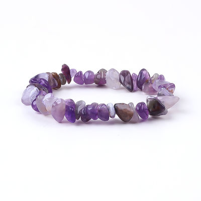 Chips buatan tangan Persegi Batu Kerikil Amethyst Irregular Energi Penyembuhan Perhiasan