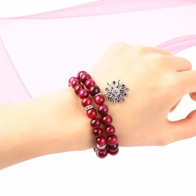 Tangan buatan 8mm Tiger Eye Natural Gemstone Gelang 4/6/8/10/12mm