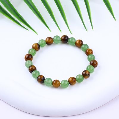 Tangan Elastis Wanita Batu Penyembuhan Kristal Gelang Untuk Energi Positif