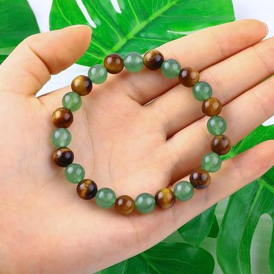 Tangan Elastis Wanita Batu Penyembuhan Kristal Gelang Untuk Energi Positif