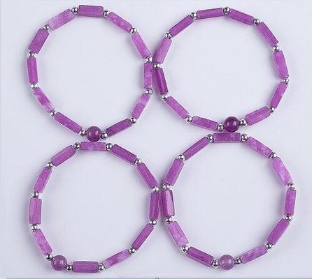 3mm/8mm/13mm persegi panjang manik-manik energi penyembuhan kristal batu permata gelang