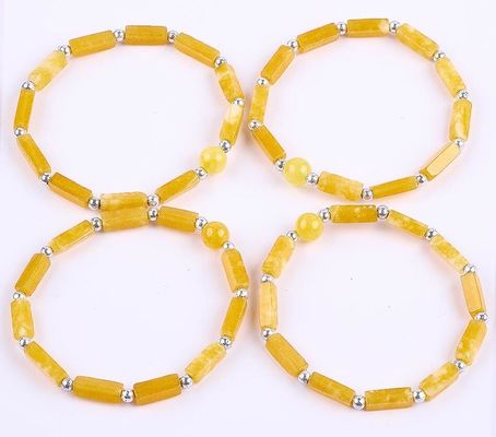3mm/8mm/13mm persegi panjang manik-manik energi penyembuhan kristal batu permata gelang