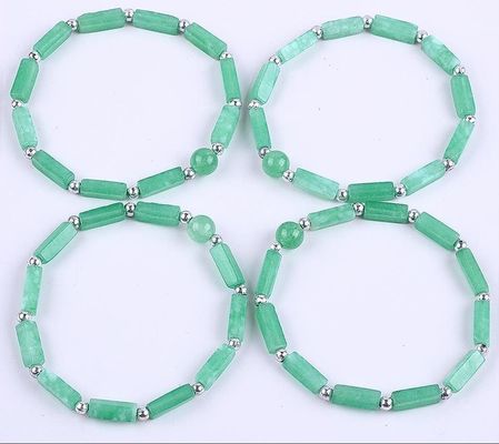 3mm/8mm/13mm persegi panjang manik-manik energi penyembuhan kristal batu permata gelang