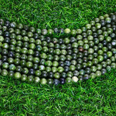 Southern Jade Round Bead Natural Crystal Gemstone Berbagai Ukuran Manik-manik Untaian manik-manik longgar untuk pembuatan perhiasan DIY