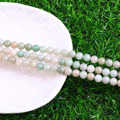 She Tai Jade Round Bead Natural Crystal Gemstone Berbagai Ukuran Manik-manik Untaian Manik-manik Lolos untuk DIY Perhiasan