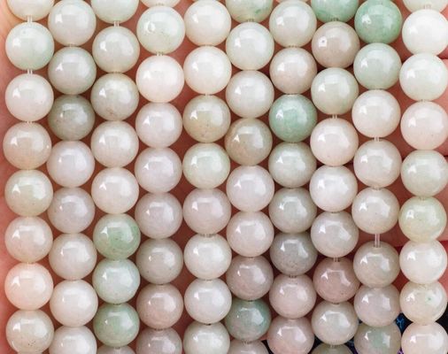 She Tai Jade Round Bead Natural Crystal Gemstone Berbagai Ukuran Manik-manik Untaian Manik-manik Lolos untuk DIY Perhiasan