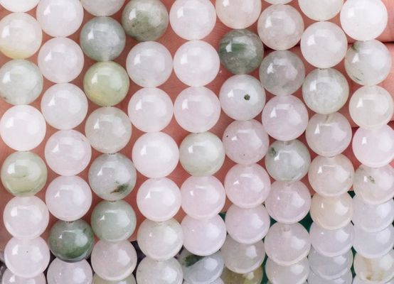 Tian Shan Green Jade Round Bead Natural Crystal Gemstone Berbagai Ukuran Manik-manik Untaian Manik-manik longgar untuk pembuatan perhiasan DIY