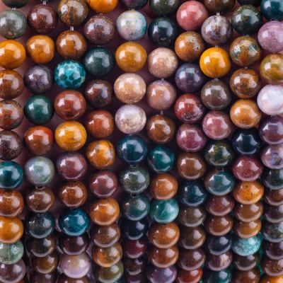 8mm Batu Alam Samudra Batu permata manik-manik Crystal Batu penyembuhan manik-manik untuk pembuatan perhiasan