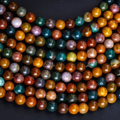 8mm Batu Alam Samudra Batu permata manik-manik Crystal Batu penyembuhan manik-manik untuk pembuatan perhiasan