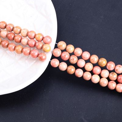 8mm Sequoia Grain Gemstone Healing Crystal Stone Beads untuk pembuatan perhiasan