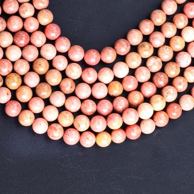 8mm Sequoia Grain Gemstone Healing Crystal Stone Beads untuk pembuatan perhiasan