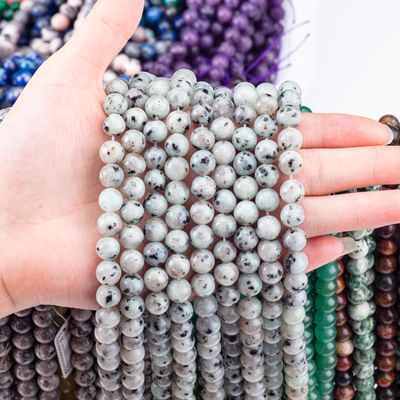 8MM Polished Natural Kiwi Jasper Beads Membuat Perhiasan Kalung Gelang Earring