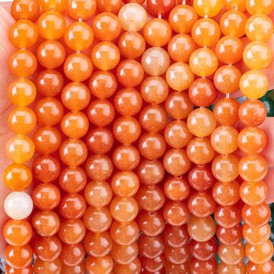 Natural Red Aventurine Healing Semi Precious Crystal Beads untuk pembuatan perhiasan