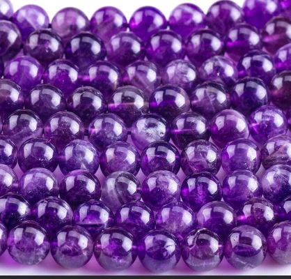 Amethyst Hitam Batu Semi Harganya Manik-manik Batu Permata Lolos Untuk Membuat Perhiasan