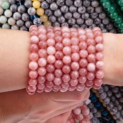 8mm Batu Matahari Batu permata manik-manik Crystal Batu penyembuhan manik-manik untuk pembuatan perhiasan