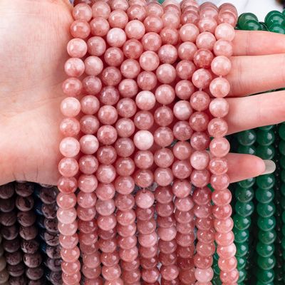 8mm Batu Matahari Batu permata manik-manik Crystal Batu penyembuhan manik-manik untuk pembuatan perhiasan