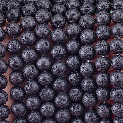 8mm Volcanic Gemstone Beads Healing Crystal Stone Beads untuk pembuatan perhiasan