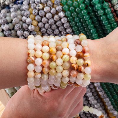8mm Afghan Jade Batu permata manik-manik Crystal Batu penyembuhan Manik-manik untuk pembuatan perhiasan