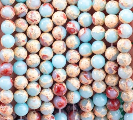 Batu Semi Berharga Batu Shoushan Batu Jasper Untaian Manik Lolos Batu Kulit Ular untuk pembuatan perhiasan DIY