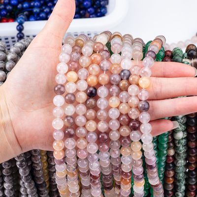 Batu Ungu Permata Lolos Strands 4mm Semi Permata Berharga Untuk Perhiasan Pesta