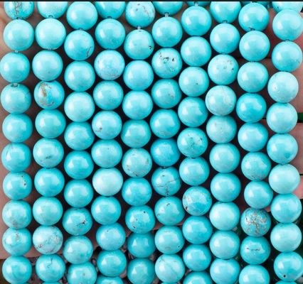 Turquoise Loose Bead Strands Semi Precious Stone Crystal Gemstone untuk pembuatan perhiasan DIY