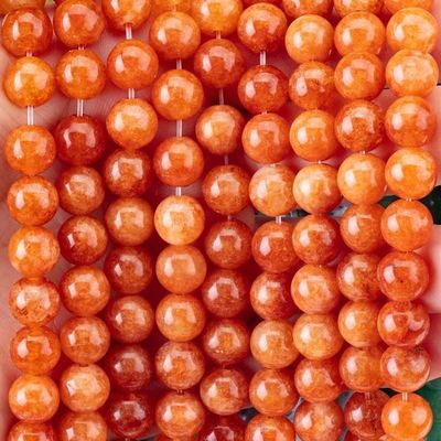 8MM Crystal Dark Red Aventurine Healing Gemsotne Round Loose Beads Untuk Perhiasan Kerajinan