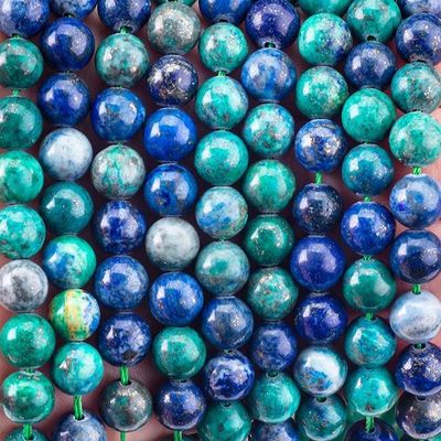 8mm Warna Lapis Lazuli Batu permata manik-manik Crystal Batu penyembuhan Manik-manik untuk pembuatan perhiasan
