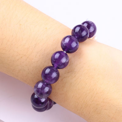 Tangan Batu permata ber manik gelang Amethyst Batu Gelap Gelang Peel Charms Adjustable Gelang Untuk pesta Pakai harian