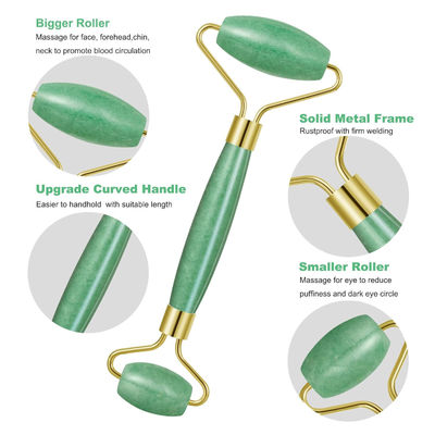Pijat Wajah 100% Natural Crystal Green Aventurine Wajah Jade Roller