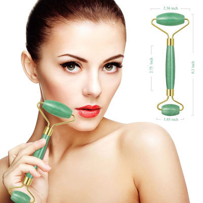 Pijat Wajah 100% Natural Crystal Green Aventurine Wajah Jade Roller