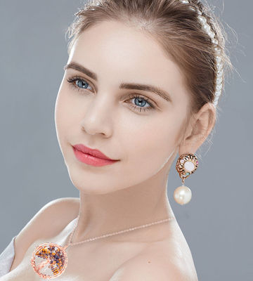 2.6*2.2inch/6.6*5.2cm Chakra Batu Permata Kalung Release Kecemasan