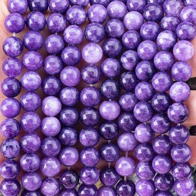 8mm Violet Galaxy Agate Batu permata manik-manik Crystal Batu penyembuhan Manik-manik untuk pembuatan perhiasan