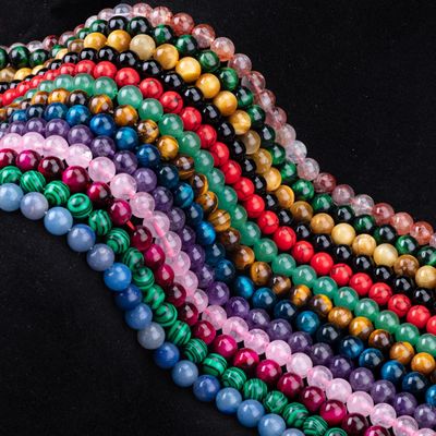 8mm Lebih Ringan Madu Jade Batu permata Manik-manik Crystal Batu Penyembuhan untuk pembuatan perhiasan