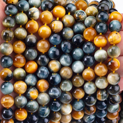 8mm Dream Tiger Eye Batu permata manik-manik Crystal Batu penyembuhan manik-manik untuk pembuatan perhiasan