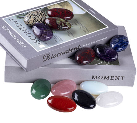 Amethyst alami yang dipoles Batu sawit Amethyst Pocket Gemstone Amethyst Batu khawatir Untuk menghilangkan stres Dekorasi rumah