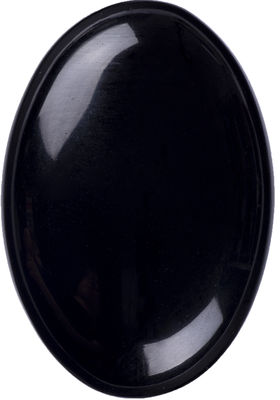 Natural Polished Black Obsidian Palm Stone Black Obsidian Pocket Worry Gemstone Untuk Mengurangi Stres Dekorasi Rumah