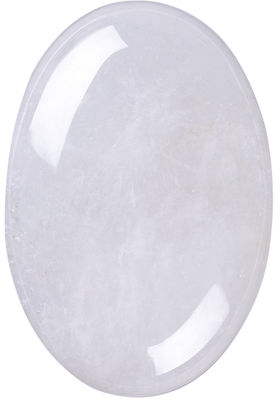 Natural Clear Quartz Palm Stone Unisex Oval Clear Quartz Stone Untuk Reiki Energi Chakra Meditasi Kecemasan Pelepasan