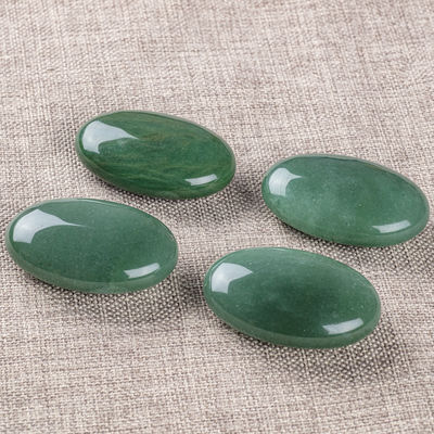 Aventurine Hijau Polished Alam Batu Sawit Hijau Aventurine Pocket Worry Batu permata Untuk Mengurangi Stres Dekorasi Rumah
