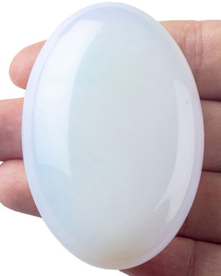 Natural Opal Palm Stone Healing Polished Pocket Opal Rock Stones Oval Batu Kekhawatiran Membebaskan Kecemasan