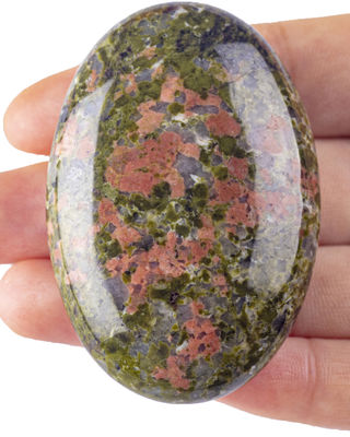 Batu Sawit Unakite Polished Unakite Pocket Gemstone Unakite Batu Kekhawatiran Unakite Untuk Relaksasi Stres Dekorasi Rumah
