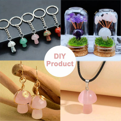 0.8 Inch/20mm Gemstone Jamur Bentuk Kristal Untuk DIY Perhiasan