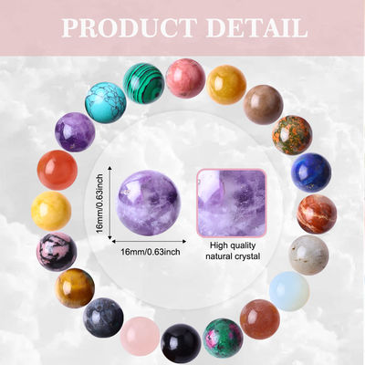 Berbagai 16mm Healing Crystal Sphere Ball Untuk Dekorasi Rumah