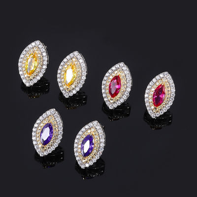 Marquise Shape Eksklusif Kerajinan Earring Batu permata Zircon Perhiasan Pengantin