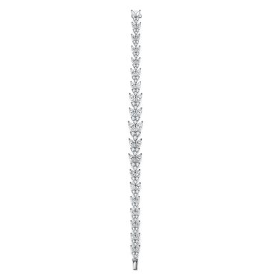 18K Gold Wheat Ear Moissanite Tennis Bracelet Untuk Perkawinan