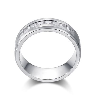 18k Gold Moissanite Diamond Persahabatan Cincin Warna Disesuaikan