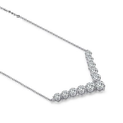 18k Gold Moissanite Diamond Smile Kalung Pendant Untuk Memberikan Hadiah