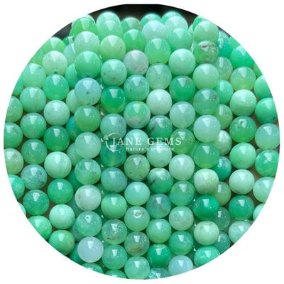 Grosir Keris Batu Alam Bulat Keris Batu Permata Lolos Aksesoris 8mm Aquamarine Keris Lolos Untuk Perhiasan DIY