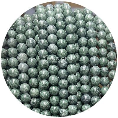 Grosir Keris Batu Alam Bulat Keris Batu Permata Lolos Aksesoris 8mm Aquamarine Keris Lolos Untuk Perhiasan DIY